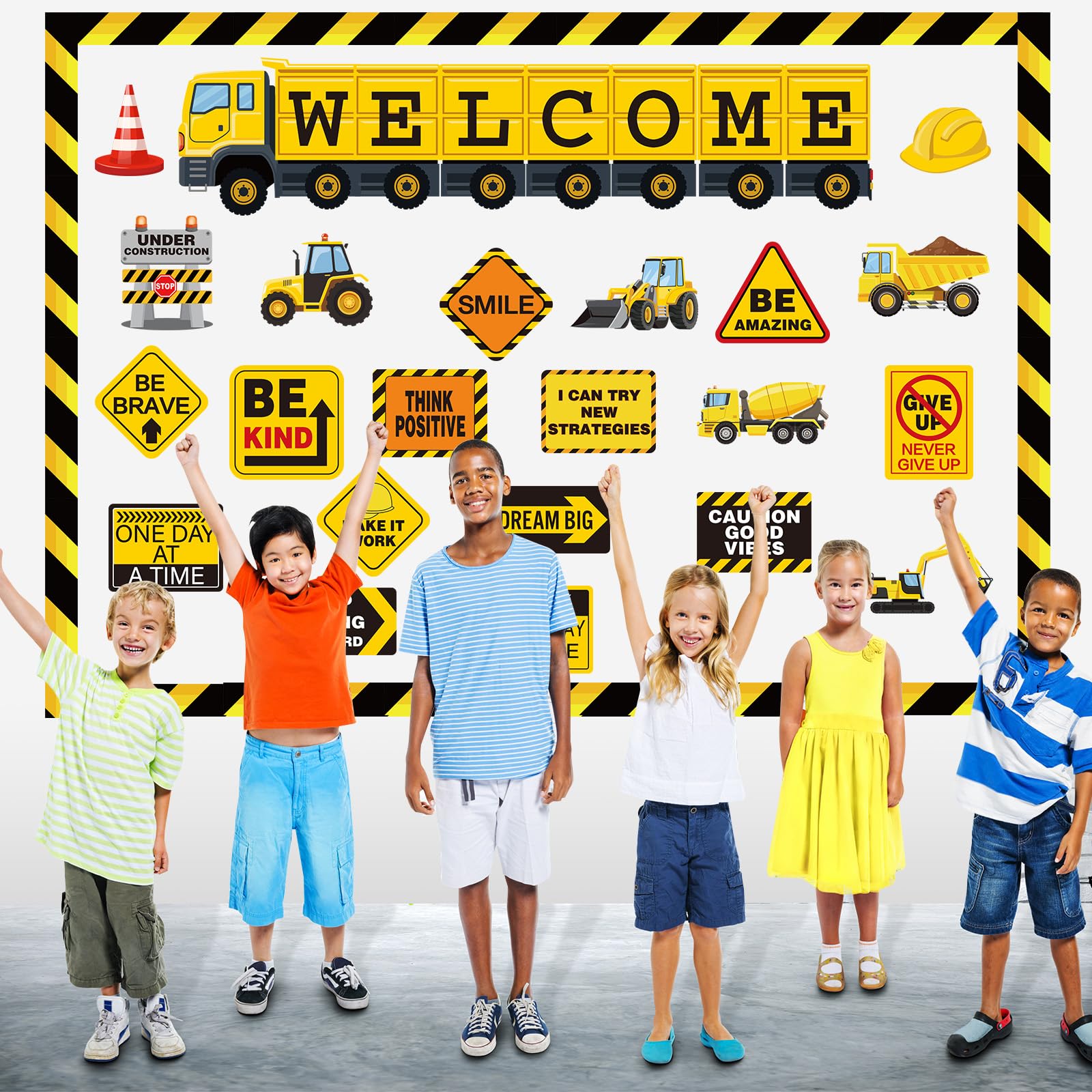 洋書 A Glossary of the Construction Decoratio Tatuo 54 Pieces Construction Bulletin Board Set Welcome